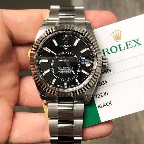 black rolex sky dweller